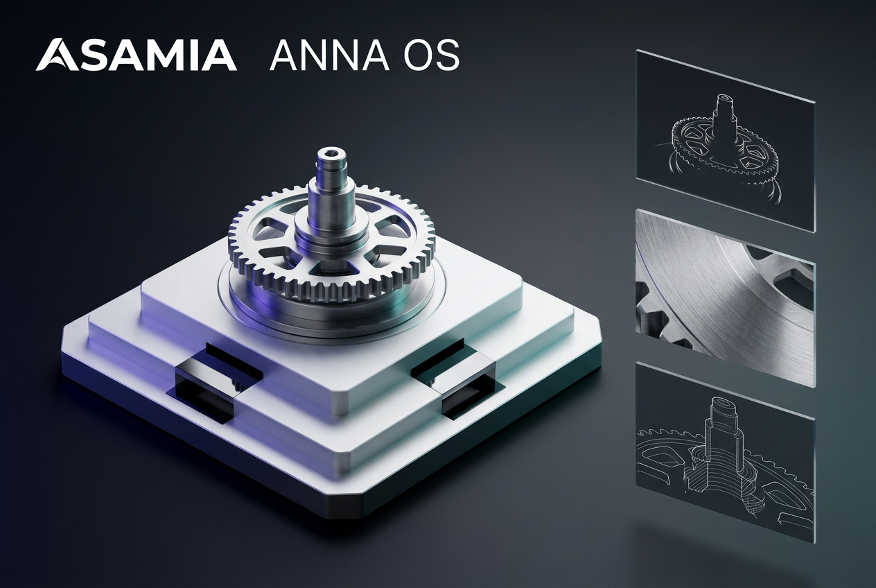 ASAMIA ANNA OS concept: a mechanical part with visual inspection panels